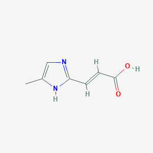 molecular formula C7H8N2O2 B13352708 3-(4-Methyl-1H-imidazol-2-yl)acrylic acid 