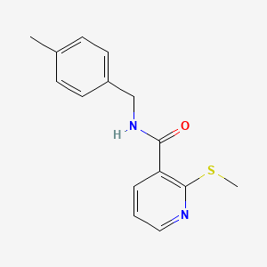 molecular formula C15H16N2OS B13352714 N-(4-Methylbenzyl)-2-(methylthio)nicotinamide 