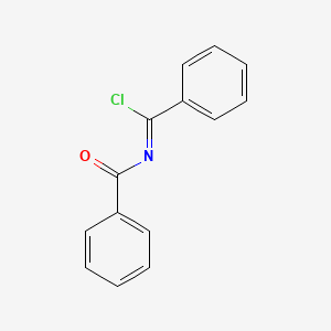 Benzenecarboximidoyl chloride, N-benzoyl-