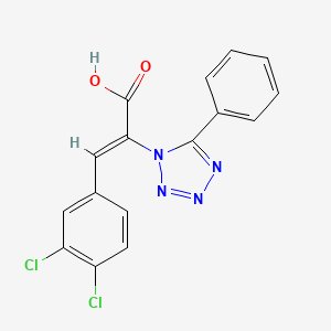 3-(3,4-dichlorophenyl)-2-(5-phenyl-1H-tetraazol-1-yl)acrylic acid