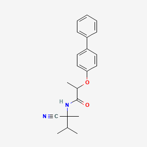 2-{[1,1'-biphenyl]-4-yloxy}-N-(1-cyano-1,2-dimethylpropyl)propanamide