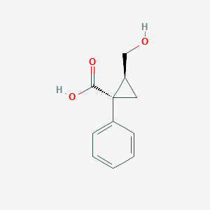 (1S,2S)-2-(Hydroxymethyl)-1-phenylcyclopropane-1-carboxylic acid