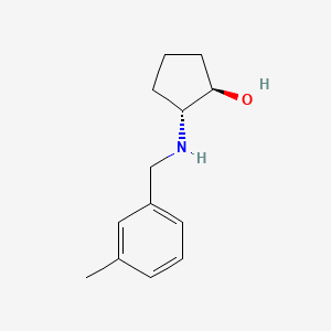 (1R,2R)-2-((3-Methylbenzyl)amino)cyclopentan-1-ol