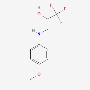 1,1,1-Trifluoro-3-((4-methoxyphenyl)amino)propan-2-ol