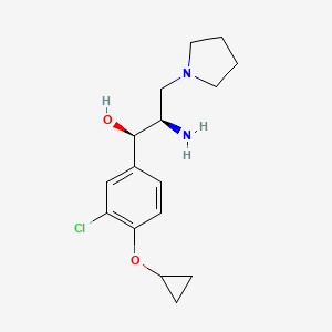 (1R,2R)-2-Amino-1-(3-chloro-4-cyclopropoxyphenyl)-3-(pyrrolidin-1-yl)propan-1-ol