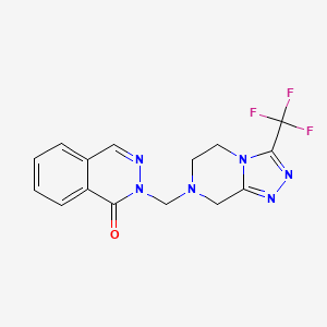 2-[(3-(trifluoromethyl)-5,6-dihydro[1,2,4]triazolo[4,3-a]pyrazin-7(8H)-yl)methyl]-1(2H)-phthalazinone