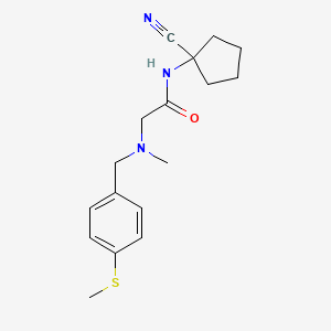 N-(1-Cyanocyclopentyl)-2-(methyl(4-(methylthio)benzyl)amino)acetamide