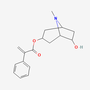 6-Hydroxy-8-methyl-8-azabicyclo[3.2.1]octan-3-yl 2-phenylacrylate