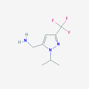 (1-isopropyl-3-(trifluoromethyl)-1H-pyrazol-5-yl)methanamine