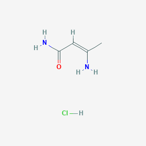 molecular formula C4H9ClN2O B13353120 3-Aminobut-2-enamide hydrochloride 