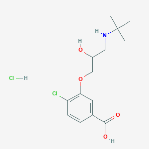 1-tert-Butylamino-3-(2-chloro-5-carboxyphenoxy)-2-propanol Hydrochloride