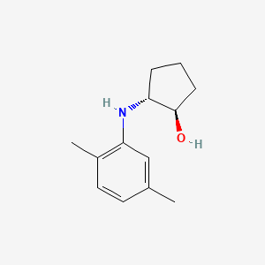 molecular formula C13H19NO B13353149 (1R,2R)-2-((2,5-Dimethylphenyl)amino)cyclopentan-1-ol 