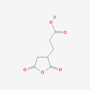 molecular formula C7H8O5 B13353161 3-(2,5-Dioxotetrahydrofuran-3-yl)propanoic acid 