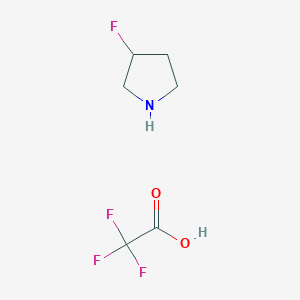 molecular formula C6H9F4NO2 B13353196 3-Fluoropyrrolidine 2,2,2-trifluoroacetate 