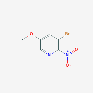 molecular formula C6H5BrN2O3 B13353200 3-Bromo-5-methoxy-2-nitropyridine 