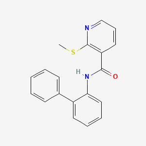 N-([1,1'-Biphenyl]-2-yl)-2-(methylthio)nicotinamide