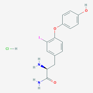 (S)-2-Amino-3-(4-(4-hydroxyphenoxy)-3-iodophenyl)propanamide hydrochloride