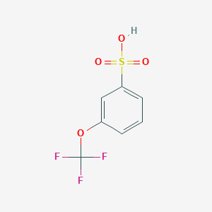 molecular formula C7H5F3O4S B13353237 3-(Trifluoromethoxy)benzenesulfonic acid 