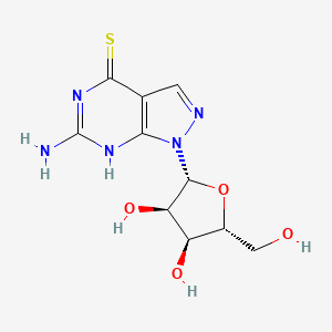 6-Amino-1-((2R,3R,4S,5R)-3,4-dihydroxy-5-(hydroxymethyl)tetrahydrofuran-2-yl)-1H-pyrazolo[3,4-d]pyrimidine-4(7H)-thione