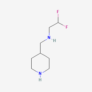 2,2-Difluoro-N-(piperidin-4-ylmethyl)ethanamine