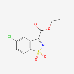 Ethyl 5-chlorobenzo[d]isothiazole-3-carboxylate 1,1-dioxide