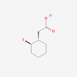 molecular formula C8H13FO2 B13353327 2-((1S,2R)-2-Fluorocyclohexyl)acetic acid CAS No. 1820571-69-4