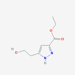 Ethyl 5-(2-hydroxyethyl)-1H-pyrazole-3-carboxylate