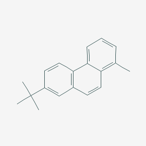 molecular formula C19H20 B13353360 7-(tert-Butyl)-1-methylphenanthrene 