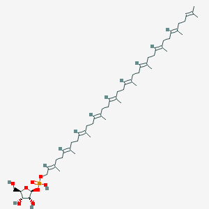 molecular formula C55H91O8P B13353402 3,7,11,15,19,23,27,31,35,39-Decamethyltetraconta-2,6,10,14,18,22,26,30,34,38-decaen-1-yl ((2S,3R,4S,5R)-3,4-dihydroxy-5-(hydroxymethyl)tetrahydrofuran-2-yl) hydrogen phosphate 