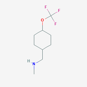 trans-N-methyl-1-[4-(trifluoromethoxy)cyclohexyl]methanamine