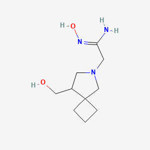 molecular formula C10H19N3O2 B13353552 N'-Hydroxy-2-(8-(hydroxymethyl)-6-azaspiro[3.4]octan-6-yl)acetimidamide 