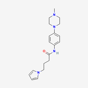 N-[4-(4-methyl-1-piperazinyl)phenyl]-4-(1H-pyrrol-1-yl)butanamide