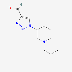 1-(1-isobutylpiperidin-3-yl)-1H-1,2,3-triazole-4-carbaldehyde