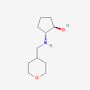 (1R,2R)-2-{[(oxan-4-yl)methyl]amino}cyclopentan-1-ol