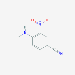 molecular formula C8H7N3O2 B1335359 4-(甲基氨基)-3-硝基苯甲腈 CAS No. 64910-45-8