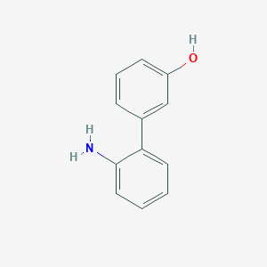 molecular formula C12H11NO B13353611 2'-Amino-biphenyl-3-ol 