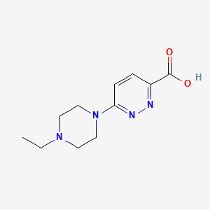 molecular formula C11H16N4O2 B13353626 6-(4-Ethylpiperazin-1-yl)pyridazine-3-carboxylic acid 