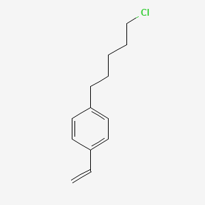 molecular formula C13H17Cl B13353647 1-(5-Chloropentyl)-4-vinylbenzene 