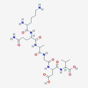 molecular formula C25H44N8O10 B1335365 赖-谷-丙-甘-天-缬 CAS No. 80755-87-9