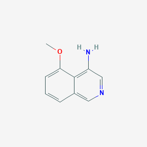 molecular formula C10H10N2O B13353682 5-Methoxyisoquinolin-4-amine 