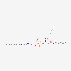 molecular formula C27H58NO6P B13353687 2,3-Bis(hexyloxy)propyl (2-(methyl(nonyl)amino)ethyl) hydrogen phosphate 