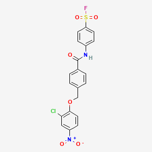 Benzenesulfonylfluoride, 4-[[4-[(2-chloro-4-nitrophenoxy)methyl]benzoyl]amino]-