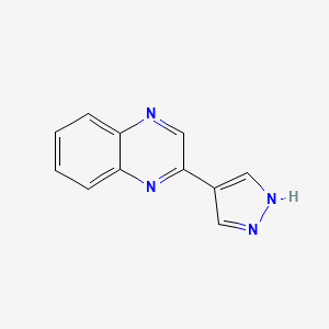 B1335370 2-(1H-pyrazol-4-yl)quinoxaline CAS No. 439106-90-8
