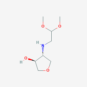 (3S,4R)-4-[(2,2-dimethoxyethyl)amino]oxolan-3-ol