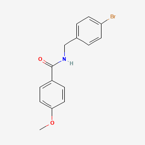 molecular formula C15H14BrNO2 B13353719 N-(4-Bromobenzyl)-4-methoxybenzamide 