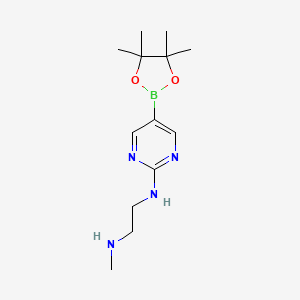 N1-Methyl-N2-(5-(4,4,5,5-tetramethyl-1,3,2-dioxaborolan-2-yl)pyrimidin-2-yl)ethane-1,2-diamine