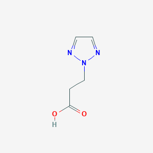 molecular formula C5H7N3O2 B13353827 3-(2H-1,2,3-Triazol-2-yl)propanoic acid 