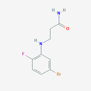 3-[(5-Bromo-2-fluorophenyl)amino]propanamide