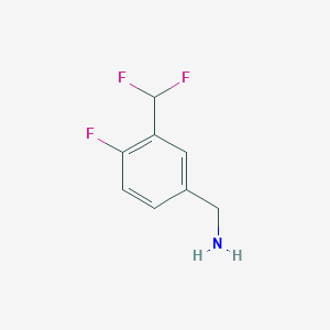 (3-(Difluoromethyl)-4-fluorophenyl)methanamine