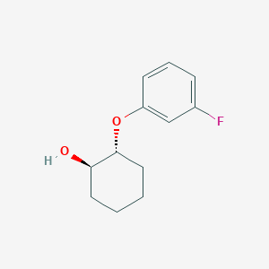 Rel-(1R,2R)-2-(3-fluorophenoxy)cyclohexan-1-ol